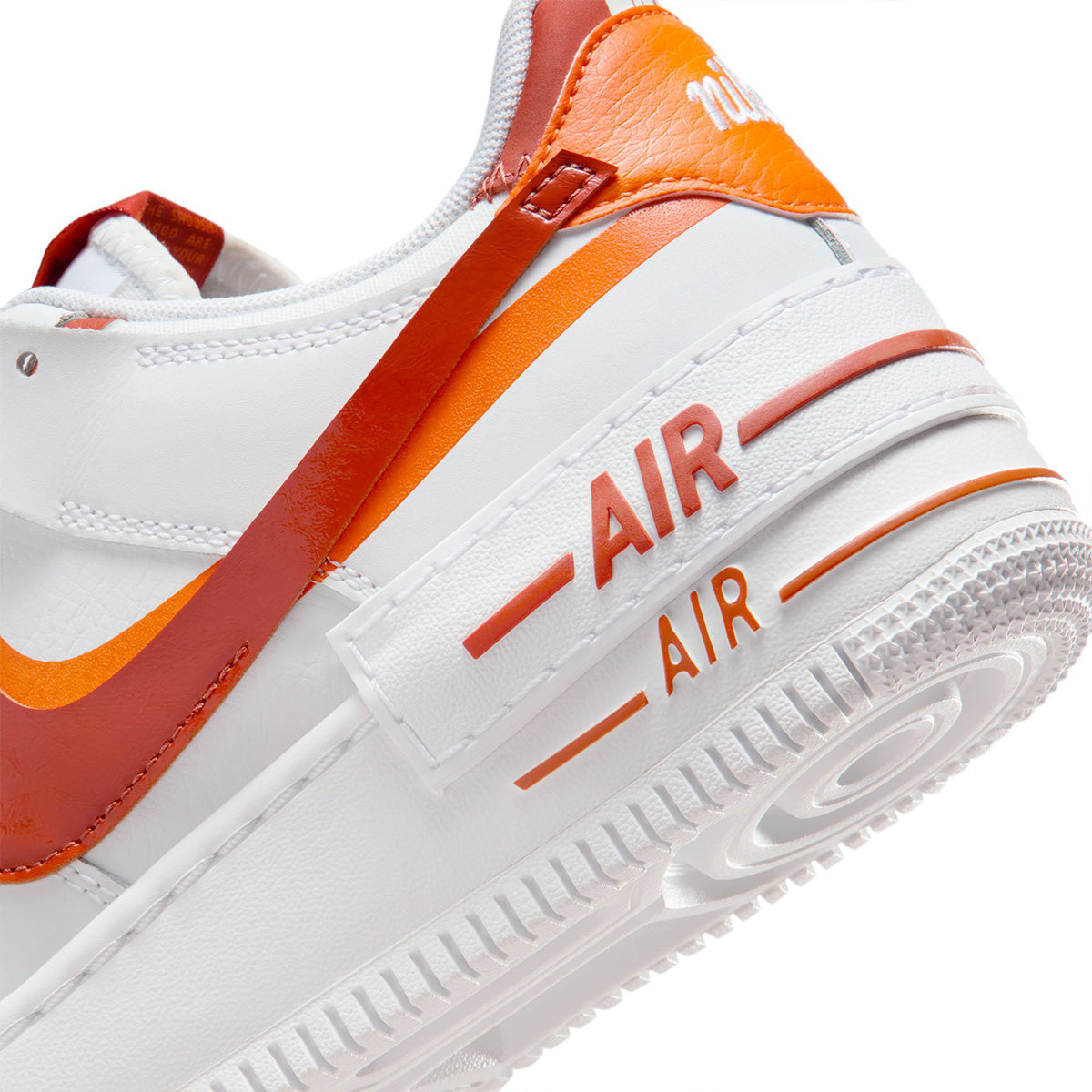 Wmns Air Force 1 Shadow 'WHITE/DARK RUSSET/BRIGHT CERAMIC'