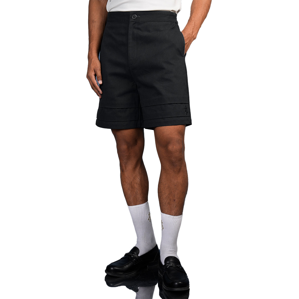 Constructed Shorts in Black