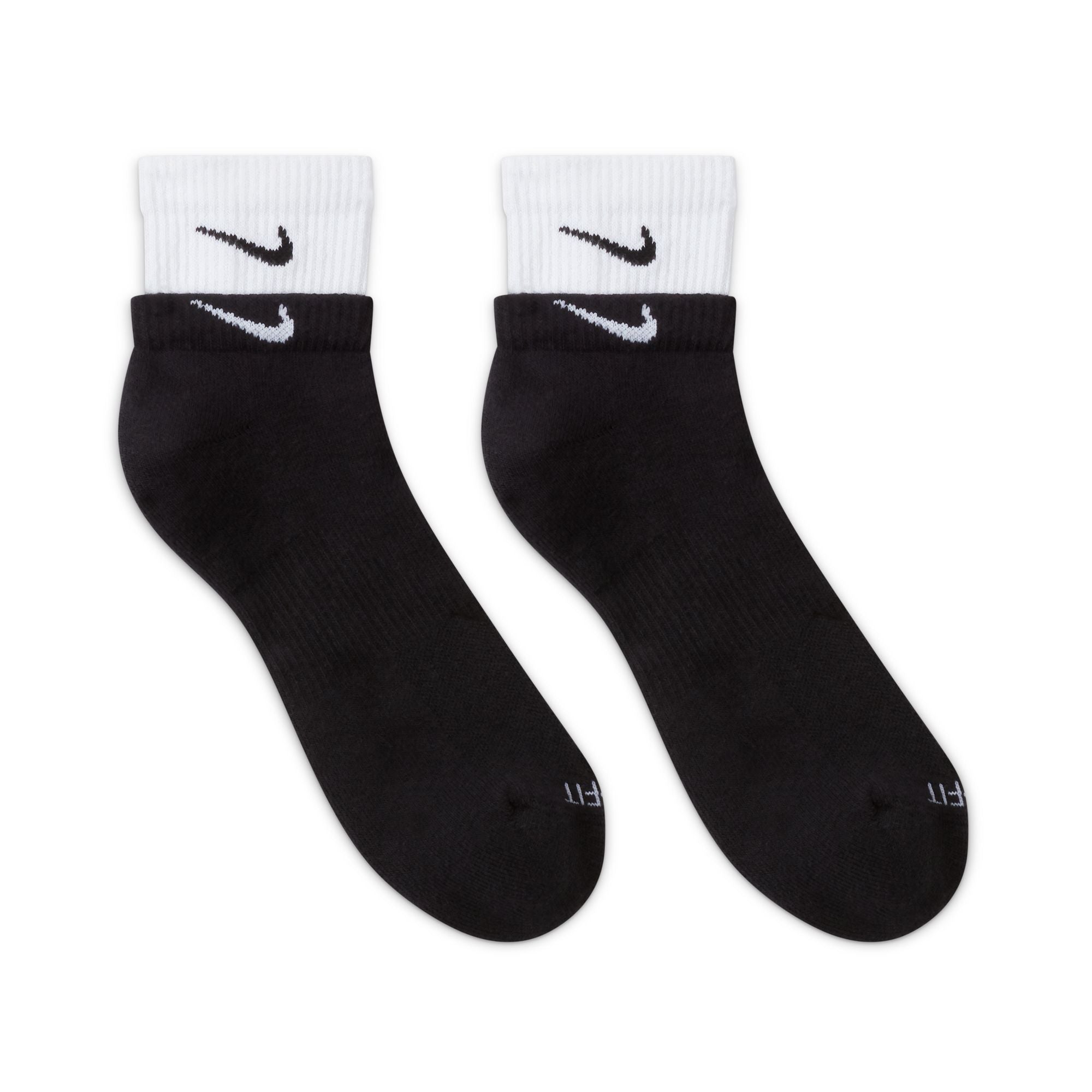 Everyday plus cushioned ankle socks 'Black/white/black'