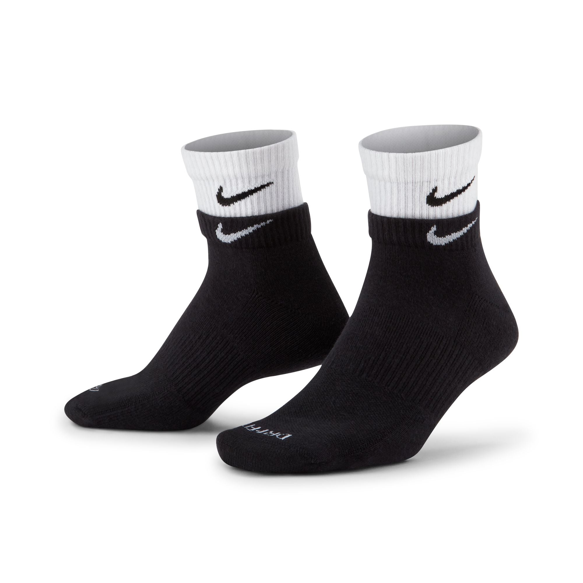 Everyday plus cushioned ankle socks 'Black/white/black'