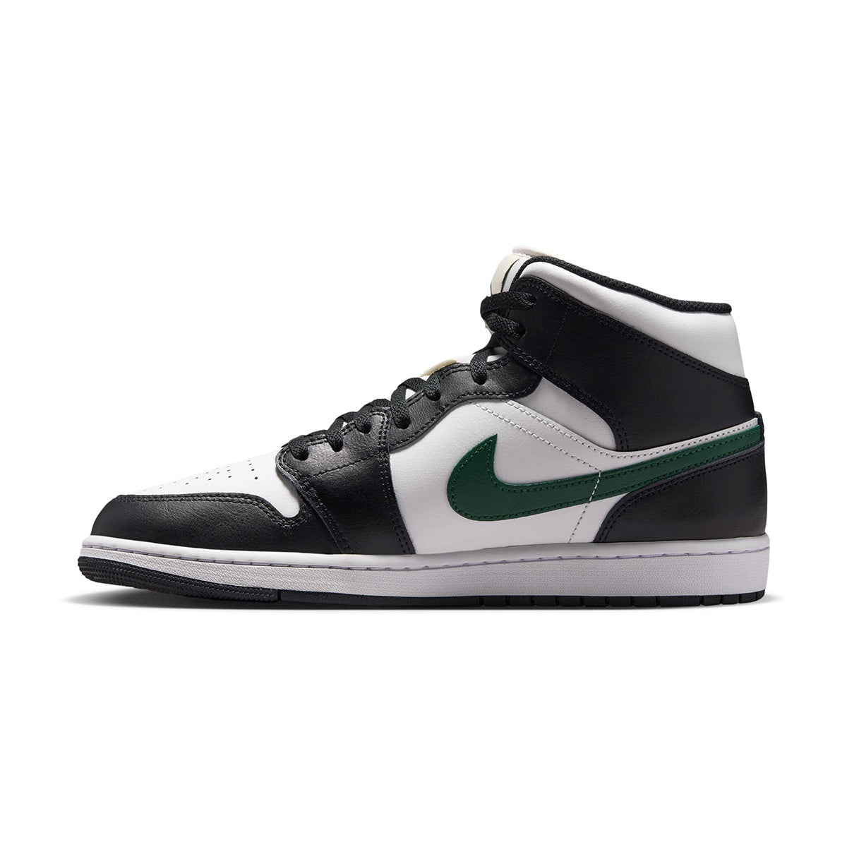 Air Jordan 1 Mid 'Black|Gorge Green|Summit White'