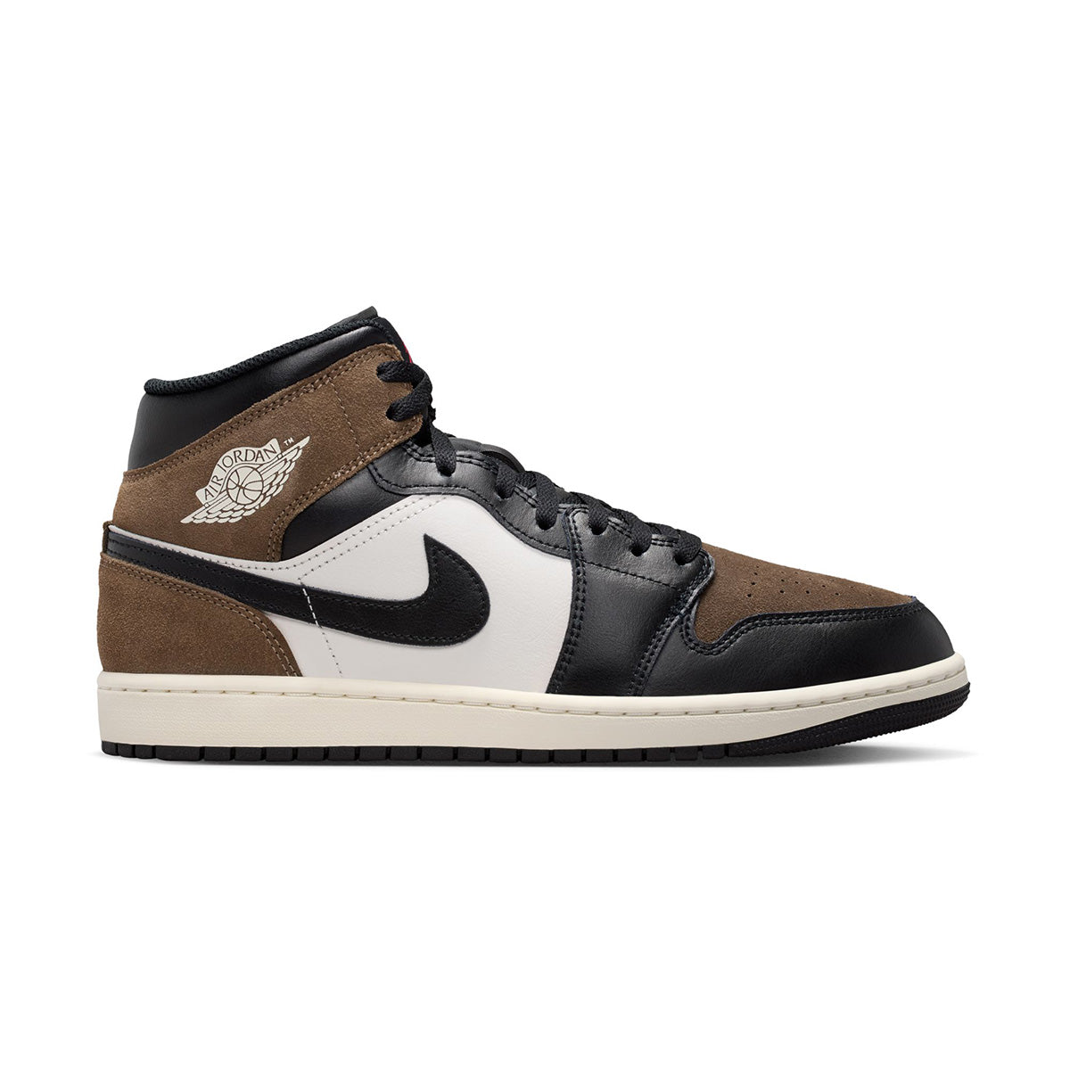 Air Jordan 1 Mid 'BLACK/PHANTOM/PALOMINO/UNIVERSITY RED'