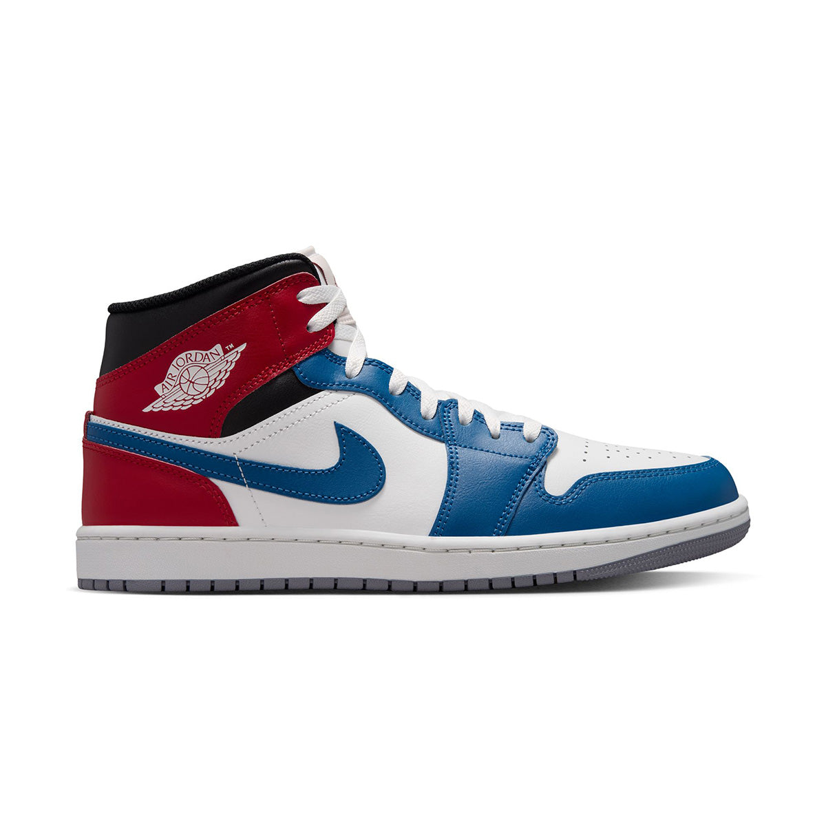 Air Jordan 1 Mid 'TRUE BLUE/SUMMIT WHITE/VARSITY RED/BLACK'