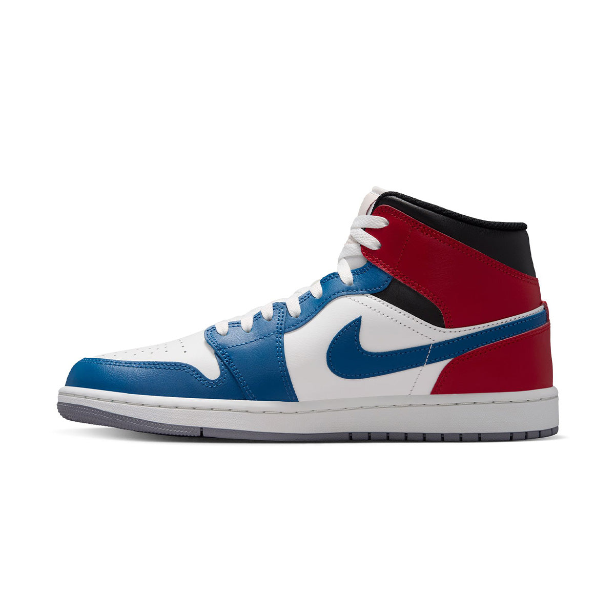 Air Jordan 1 Mid 'TRUE BLUE/SUMMIT WHITE/VARSITY RED/BLACK'