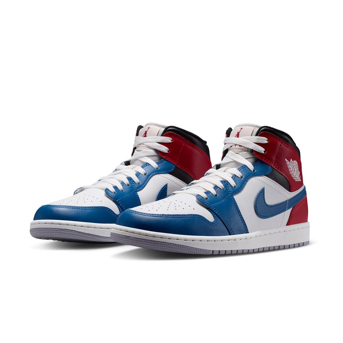 Air Jordan 1 Mid 'TRUE BLUE/SUMMIT WHITE/VARSITY RED/BLACK'