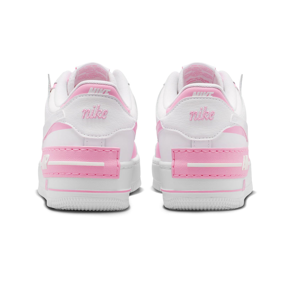 Wmns Air Force 1 Shadow 'WHITE/WHITE/PINK RISE/METALLIC SILVER'