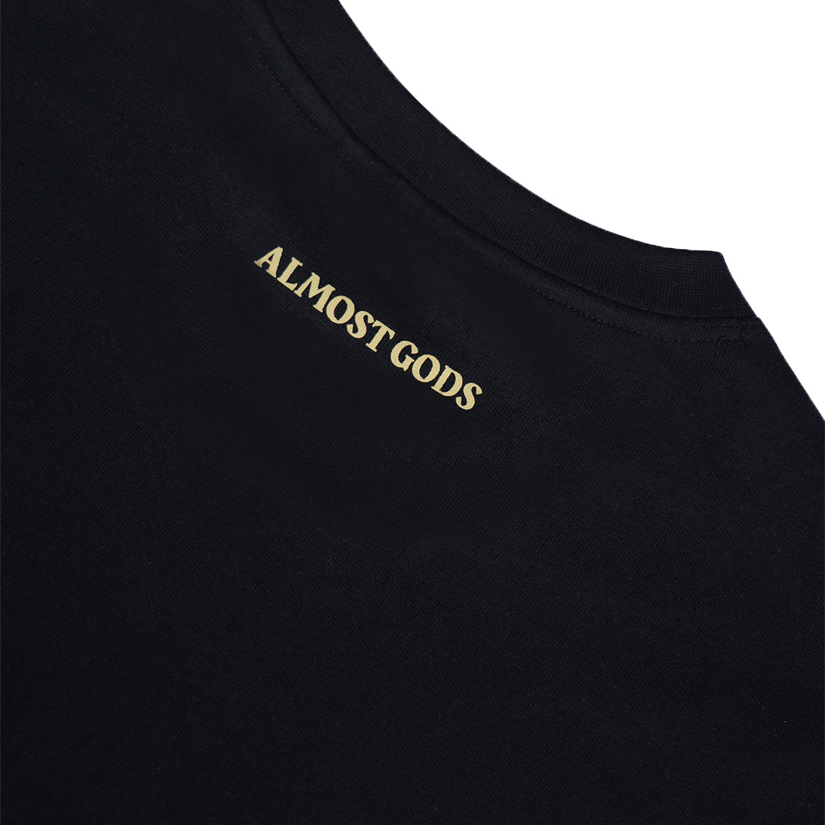 Echo Alpha Cross Boxy Tee in Black