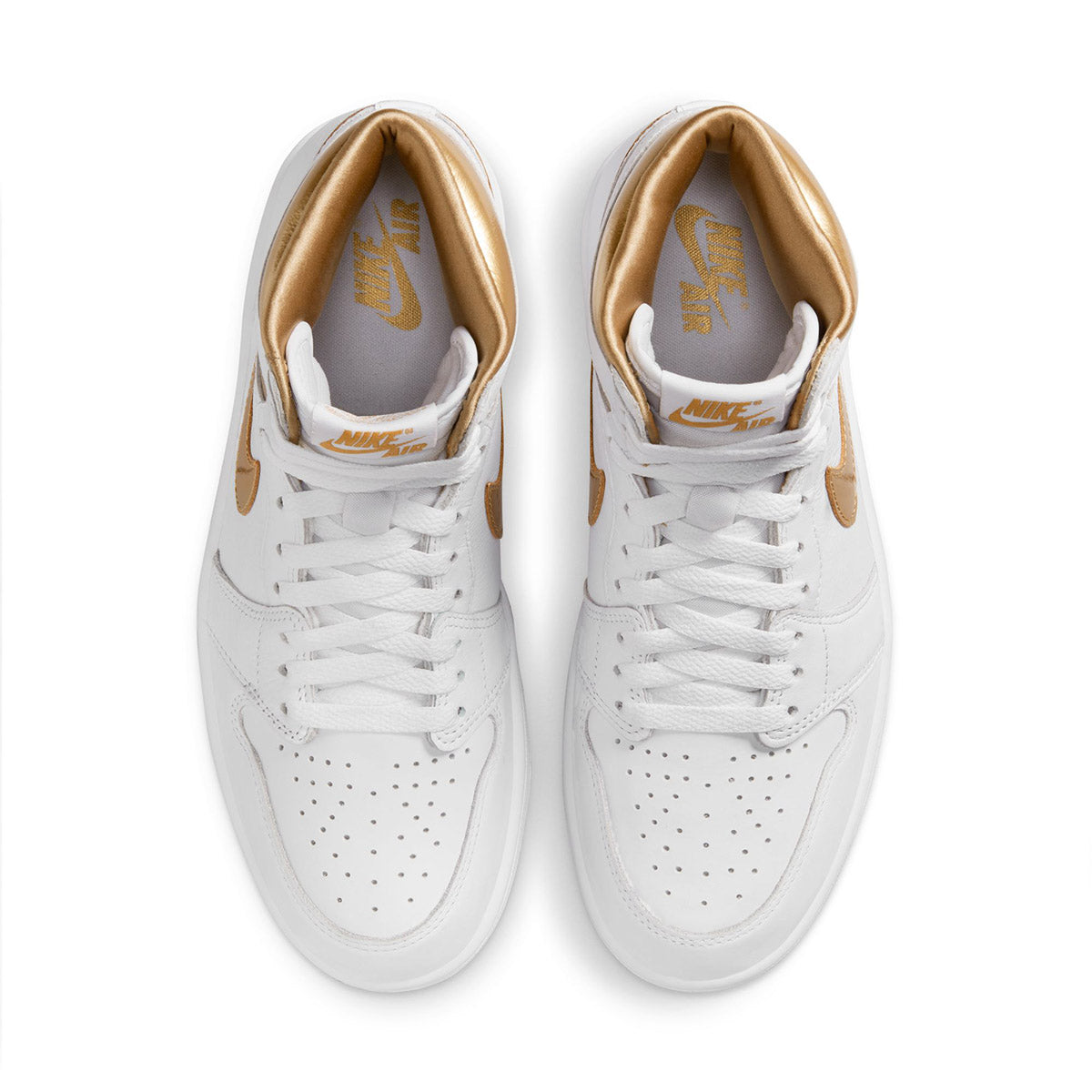 WMNS Air Jordan 1 Retro High OG 'White And Gold'