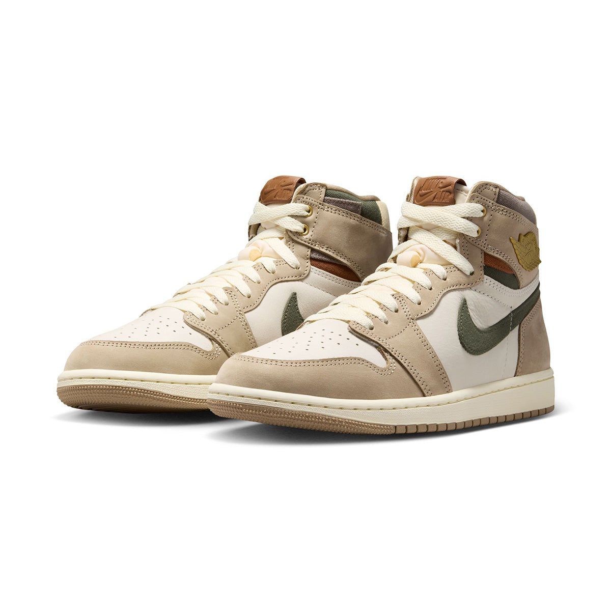 Wmns Air Jordan 1 High OG 'KHAKI/MULTI-COLOR-SAIL-CARGO KHAKI'