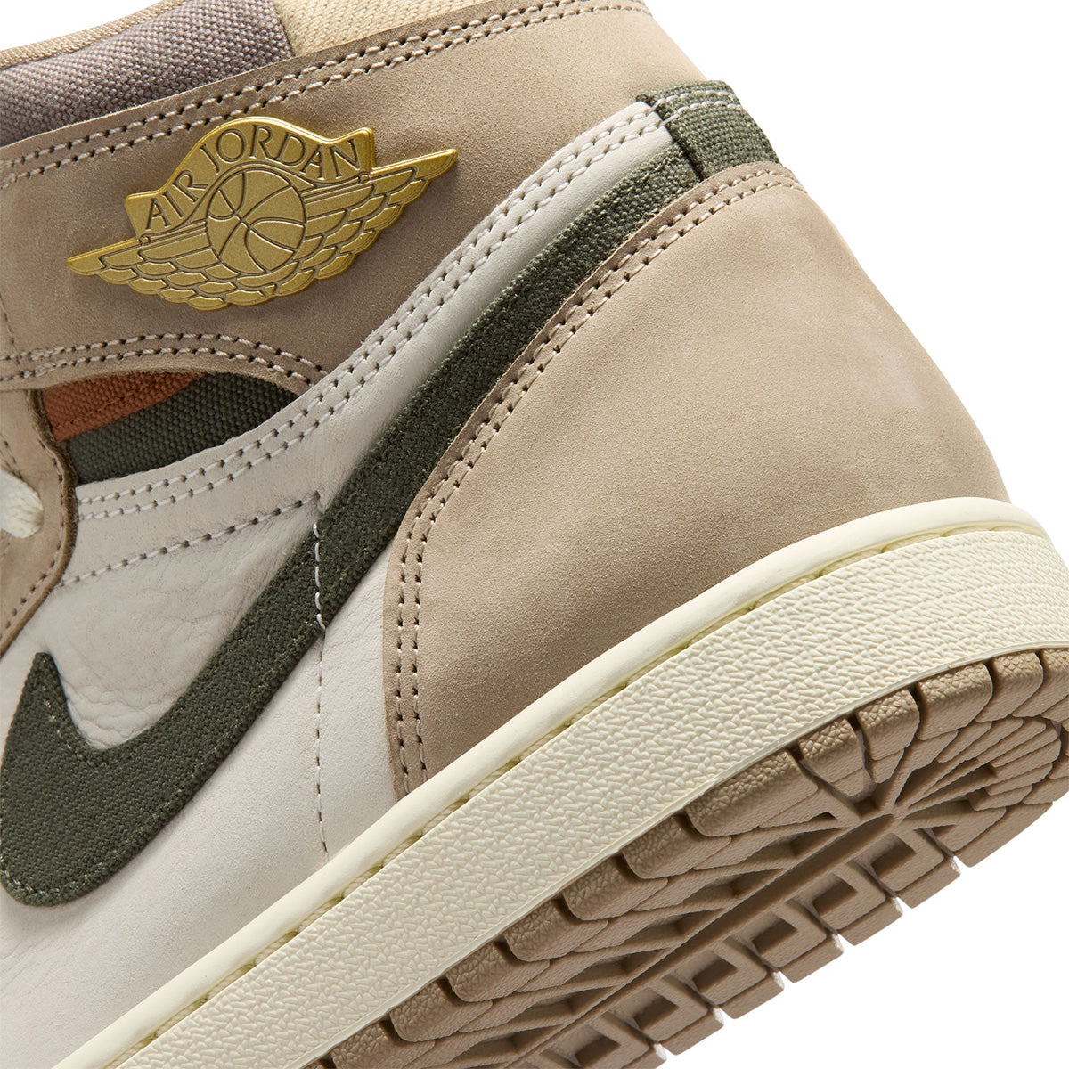 Wmns Air Jordan 1 High OG 'KHAKI/MULTI-COLOR-SAIL-CARGO KHAKI'