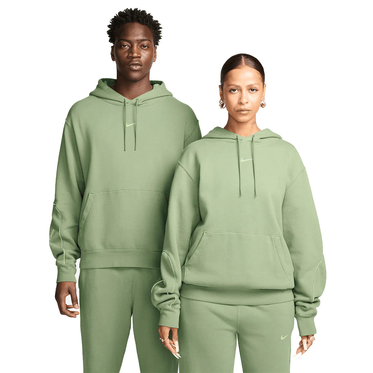 Green fleece hoodie best sale