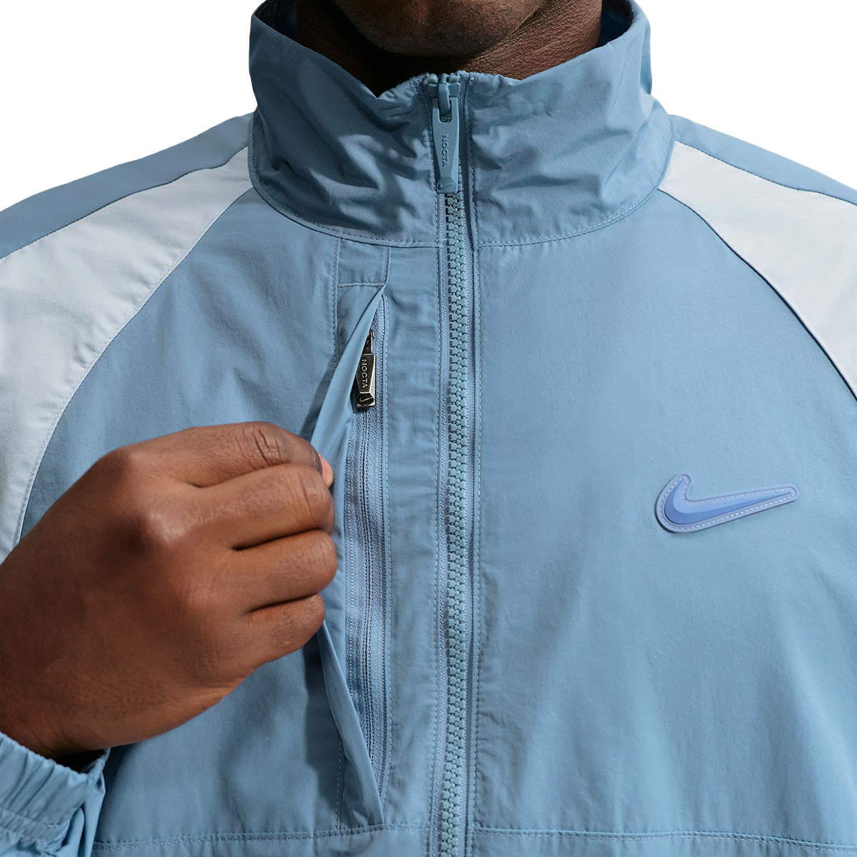'+ Nocta Northstar Nylon Track Jacket 'WORK BLUE/CHAMBRAY BLUE/POLAR'
