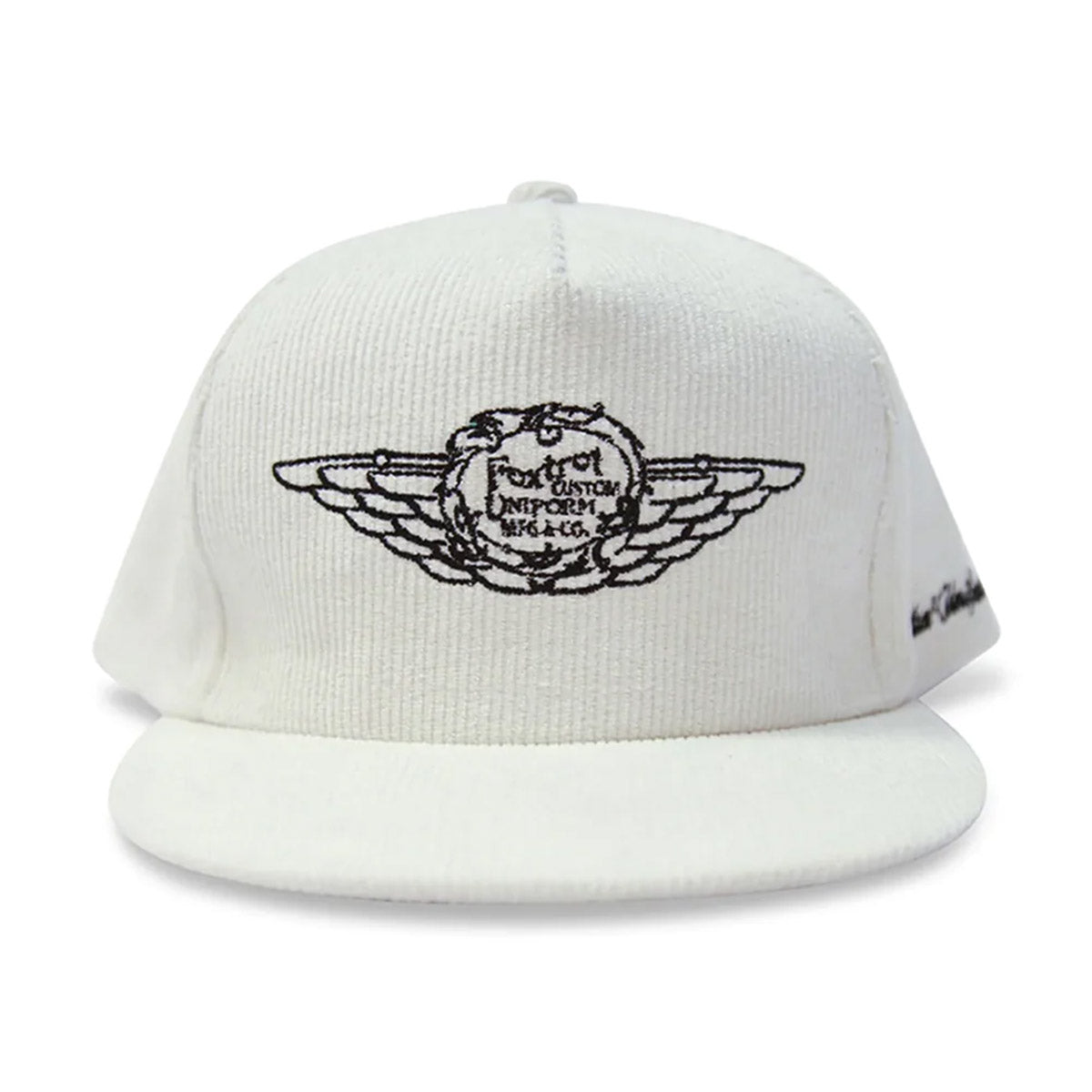 Fox Wing Corduroy Cap 'White'