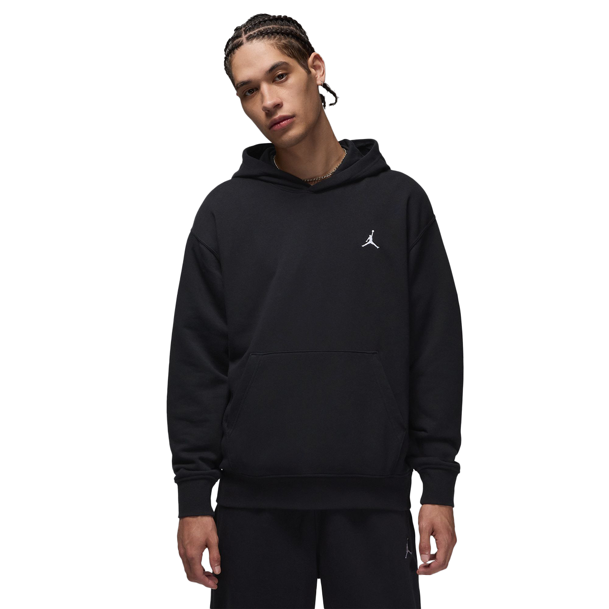 Brooklyn Fleece Men's Pullover Hoodie 'Black/White'