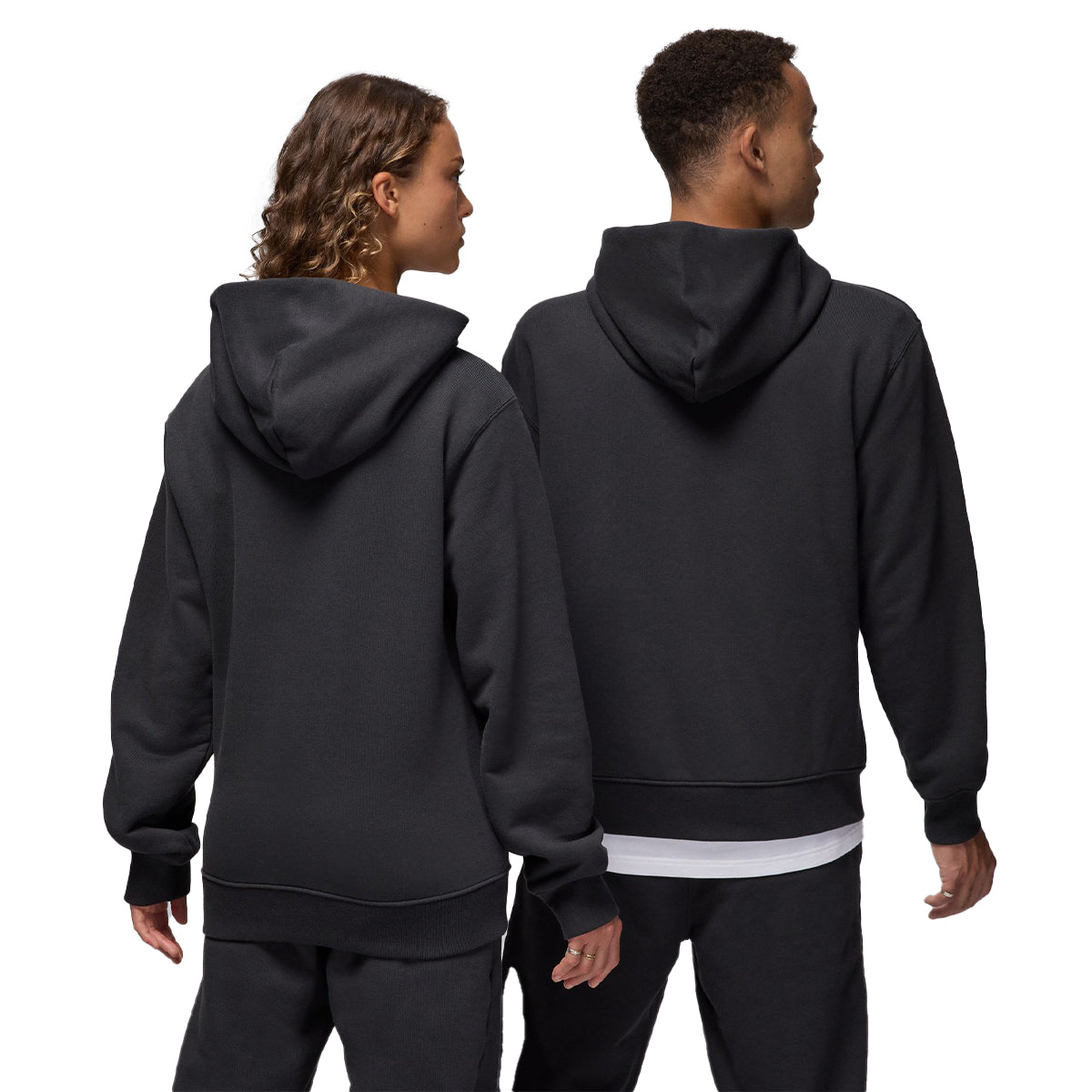 Wordmark Mens Fleece Pullover Hoodie 'Black'
