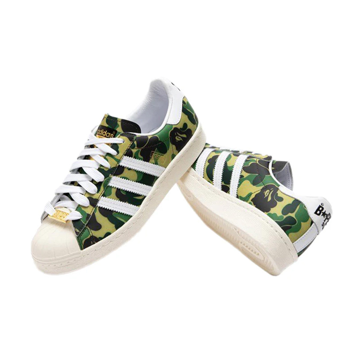 Adidas x Bape Superstar 80s ABC Camo 'Green'
