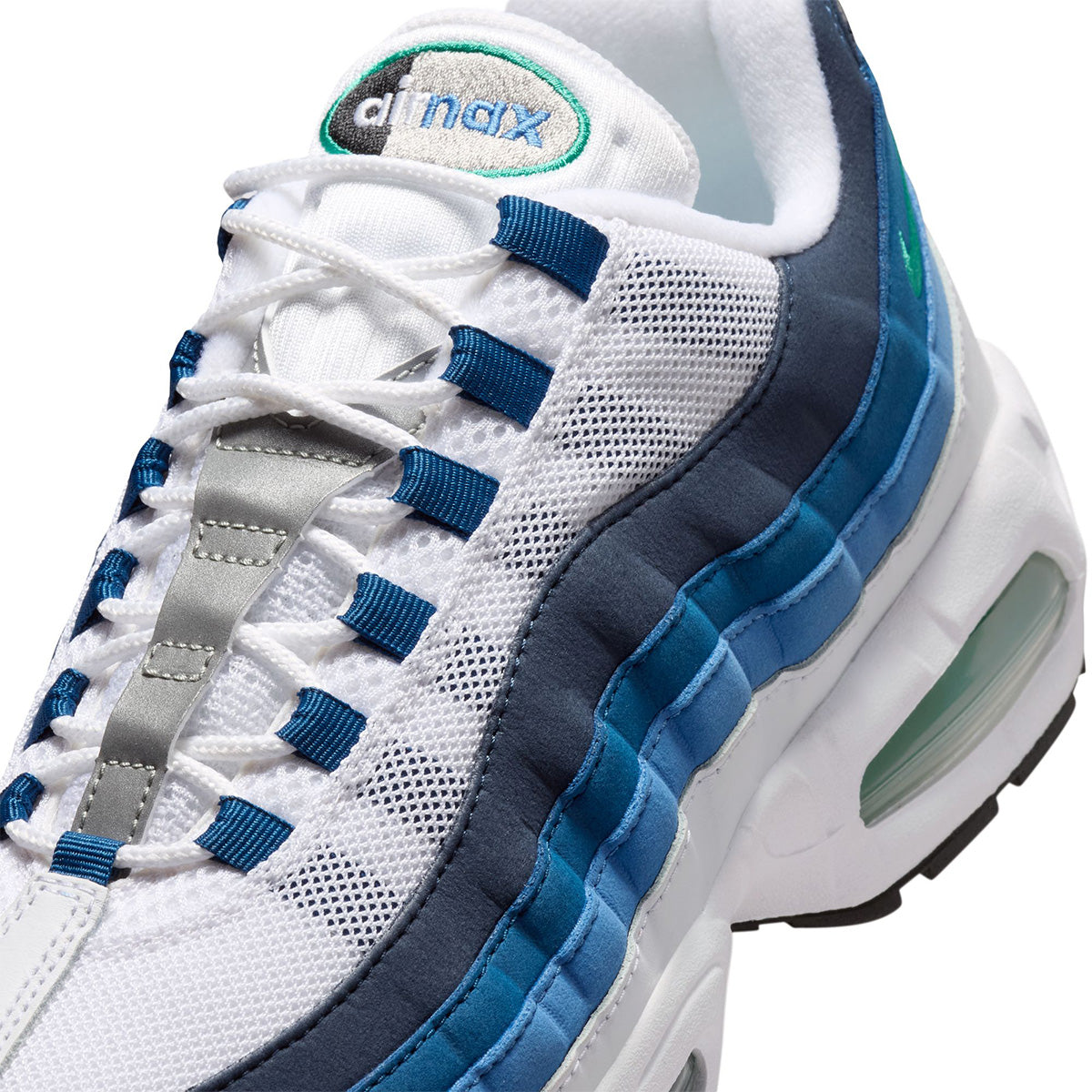 Air Max 95 OG Big Bubble 'WHITE/EMERALD GREEN/LAKE BLUE'