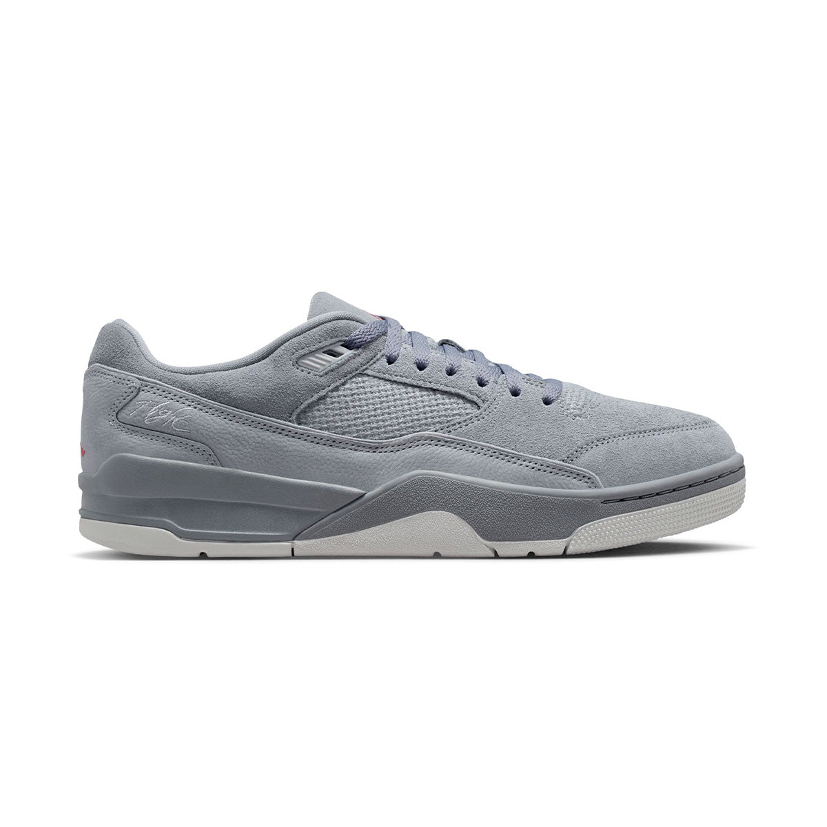 FLIGHT COURT 'COOL GREY/VARSITY RED-WOLF GREY'