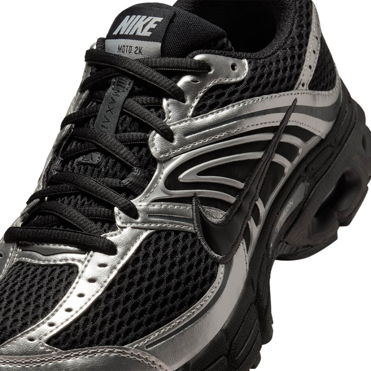 Wmns Air Max Moto 2K 'Black/Metallic Silver'