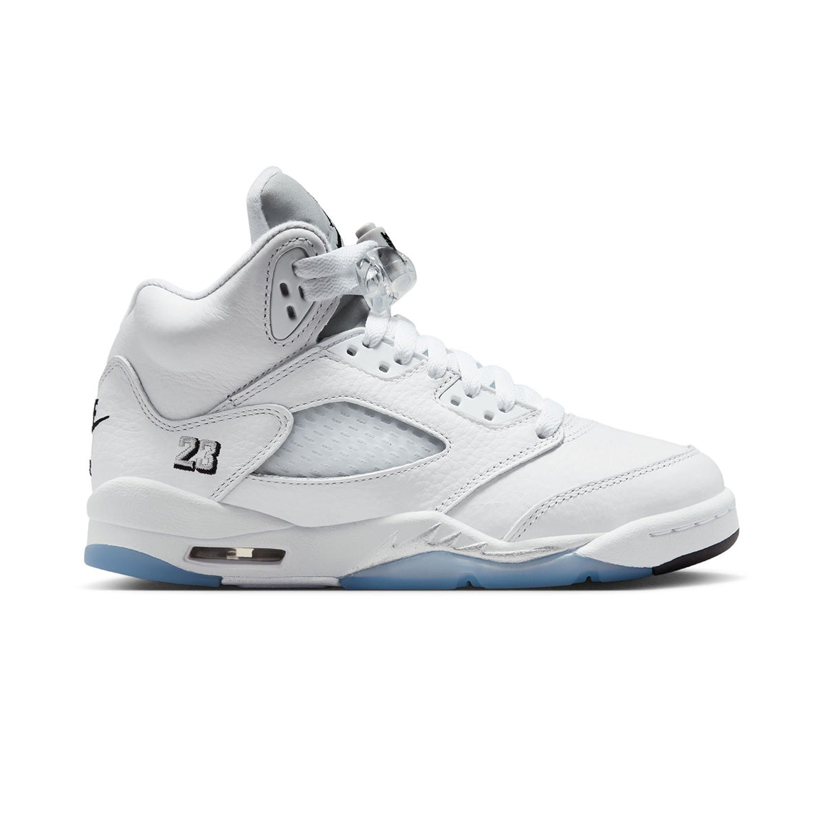 Air Jordan 5 Retro OG Grade School "White Metallic"