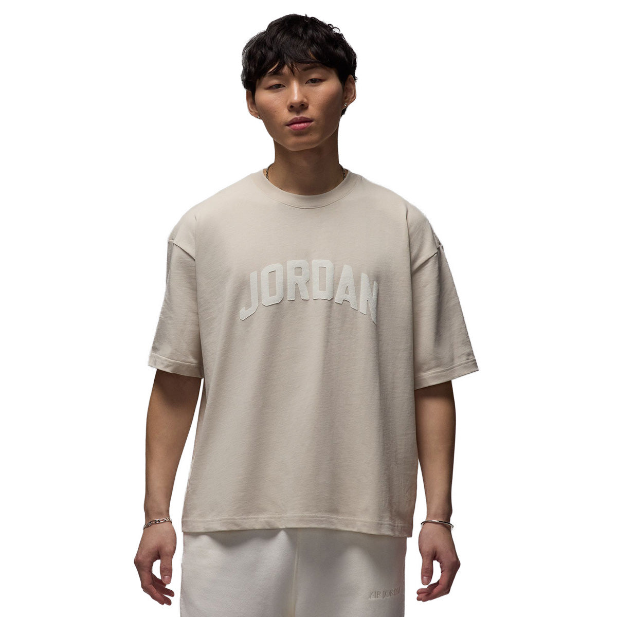 Flight Essentials Boxy Short Sleeve Crew T-Shirt 'Light Orewood Brown/Sail'