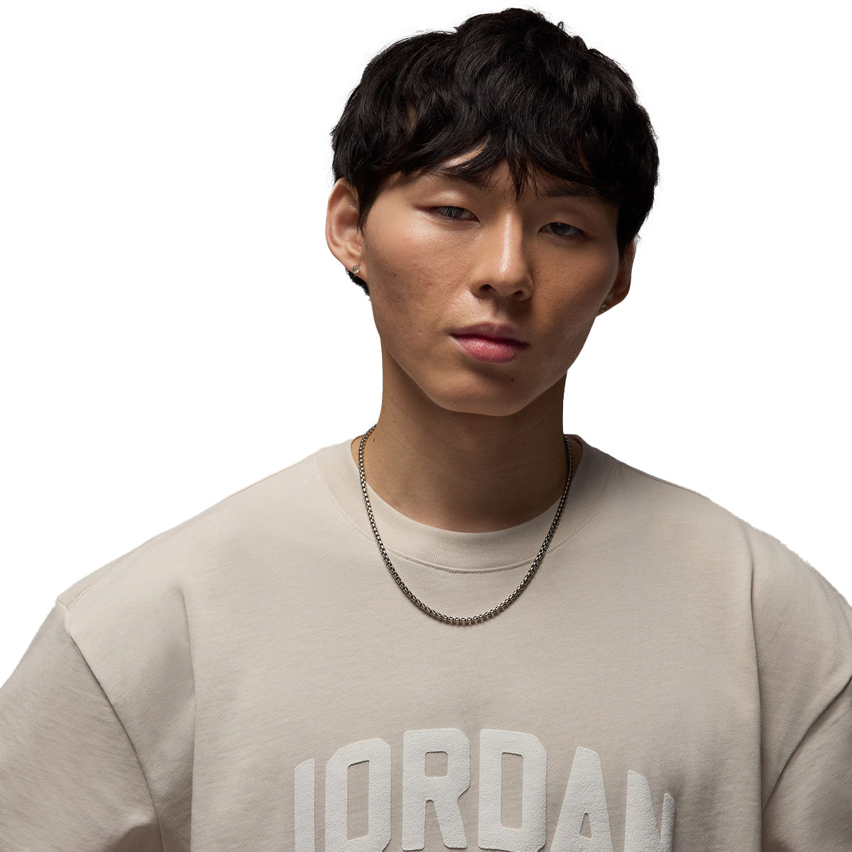 Flight Essentials Boxy Short Sleeve Crew T-Shirt 'Light Orewood Brown/Sail'
