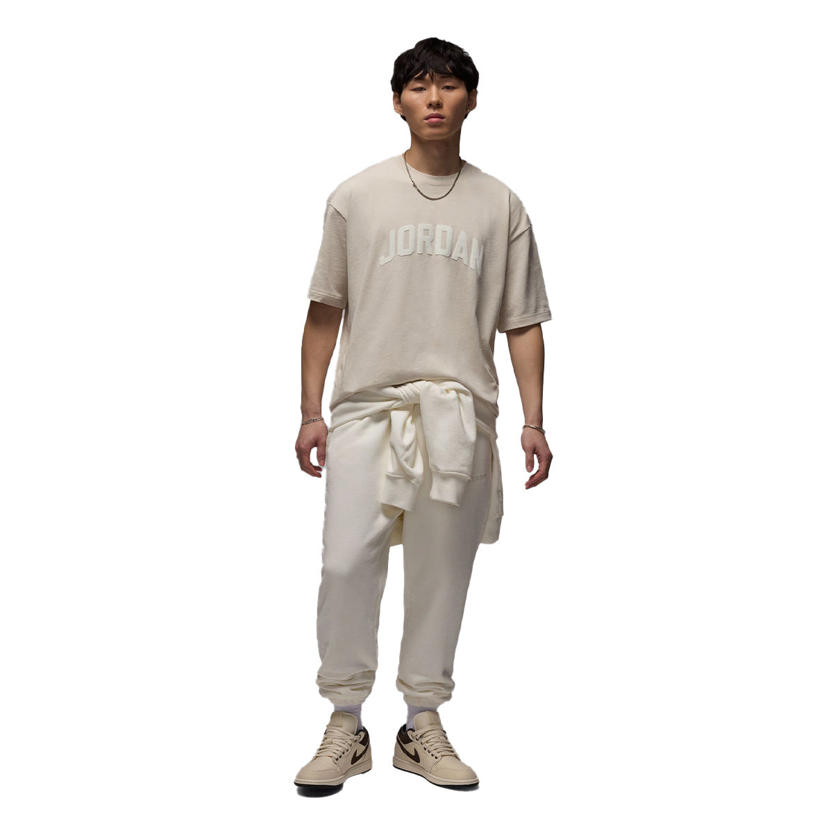 Flight Essentials Boxy Short Sleeve Crew T-Shirt 'Light Orewood Brown/Sail'