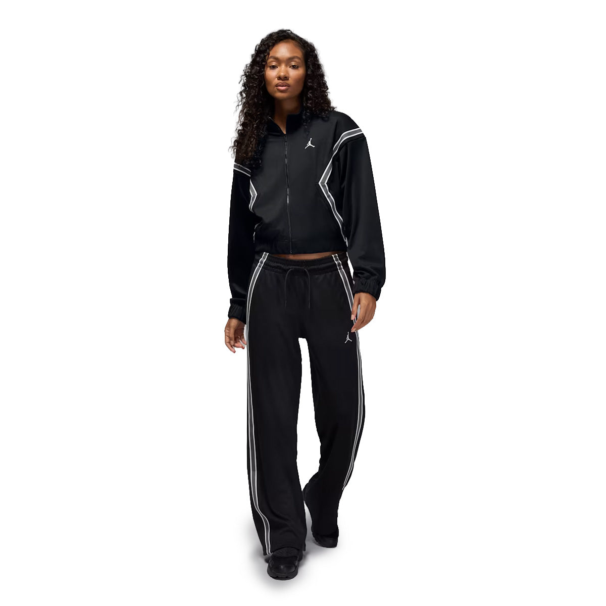 Brooklyn Wmns Full Zip Track Jacket Hooded Draft Jacket 'Black/Sail'