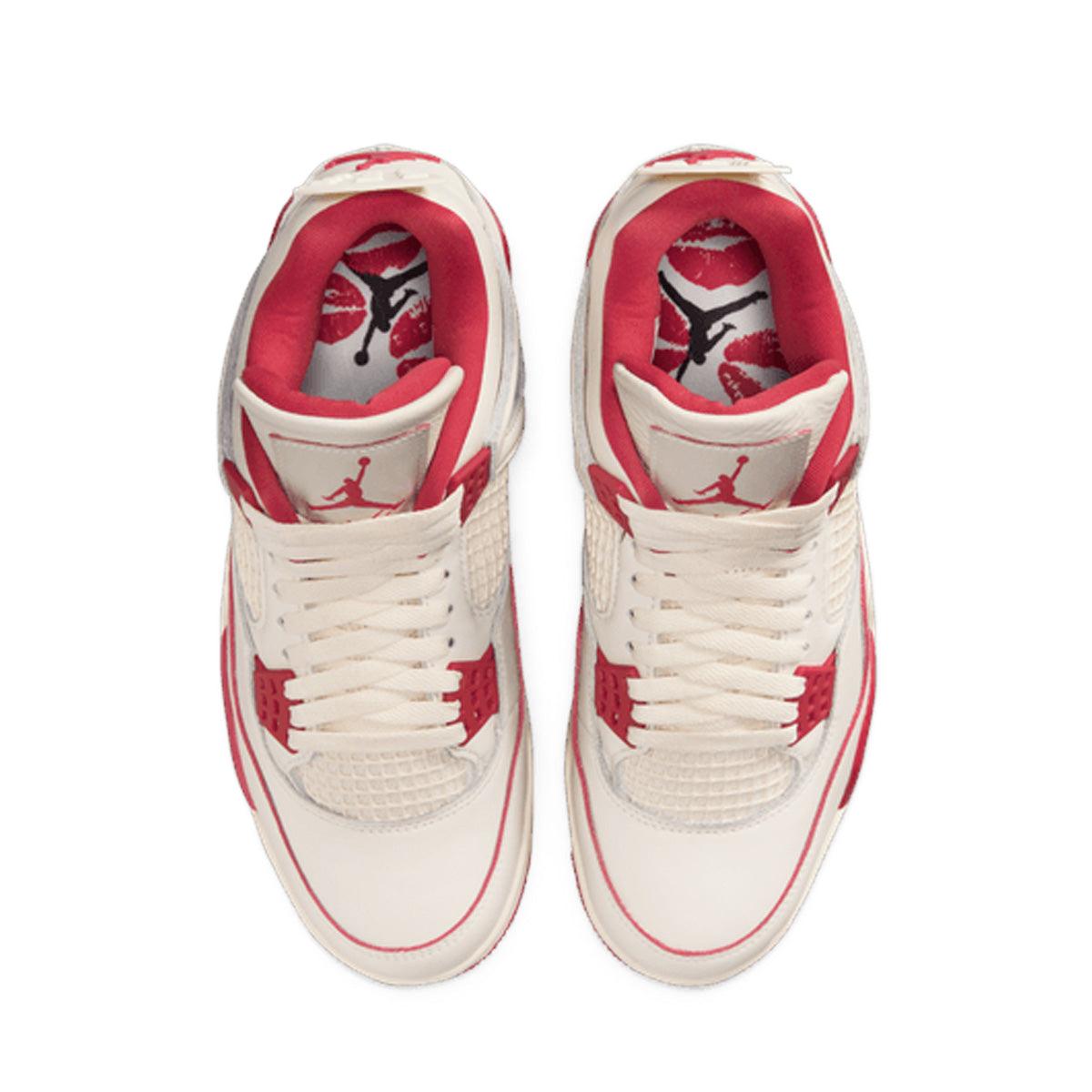Wmns Air Jordan 4 Retro 'PALE IVORY/SIERRA RED/TOUGH RED'