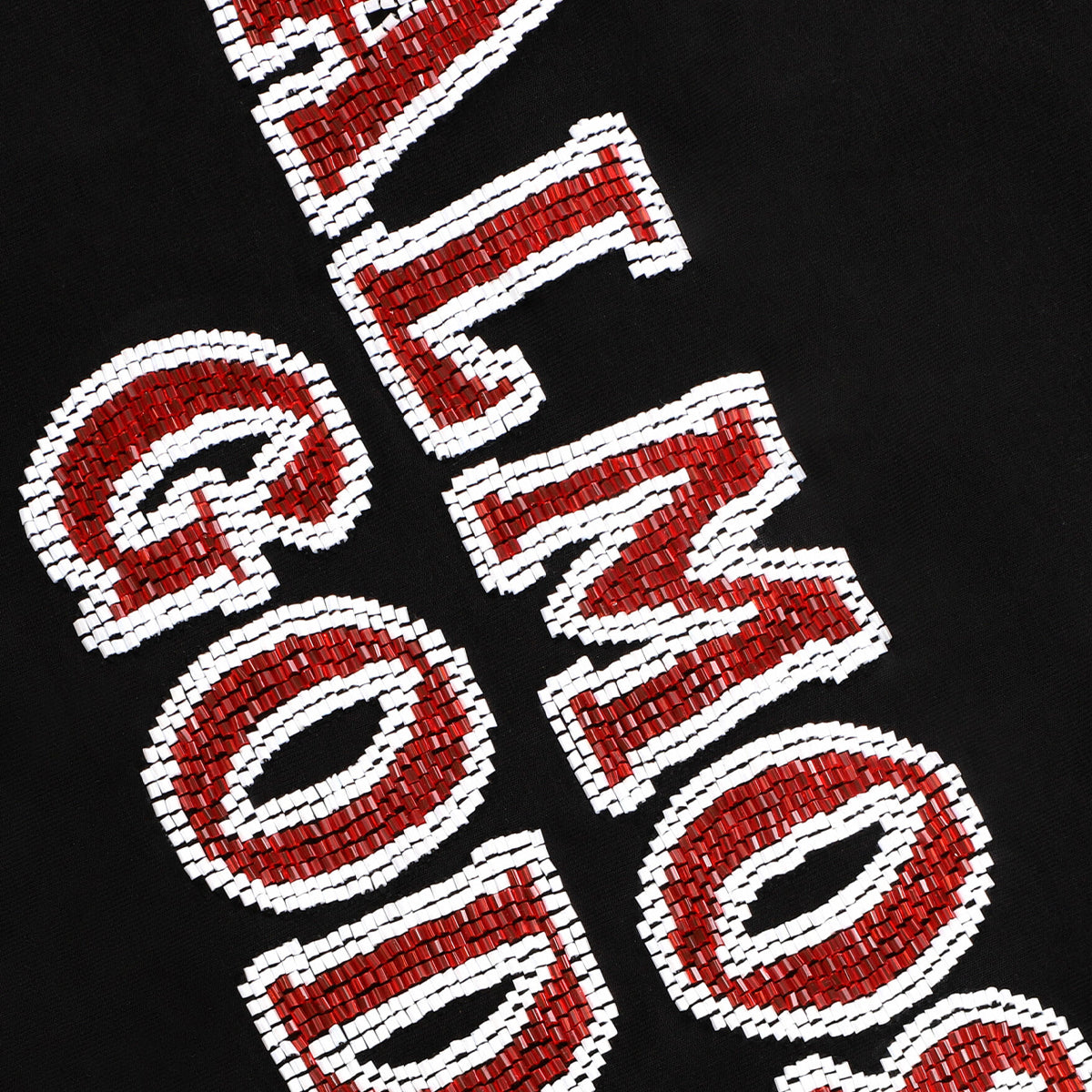 Hand Embroidered Kardana Logo Tee in Black