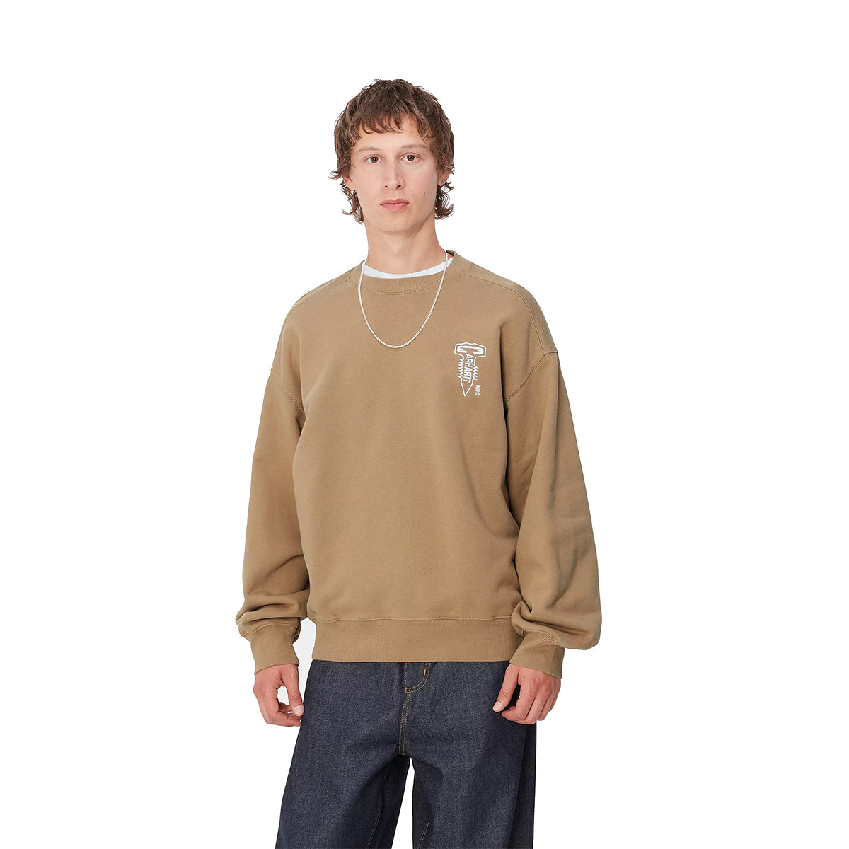 WIP Cross Screw Sweatshirt 'Peanut/White'