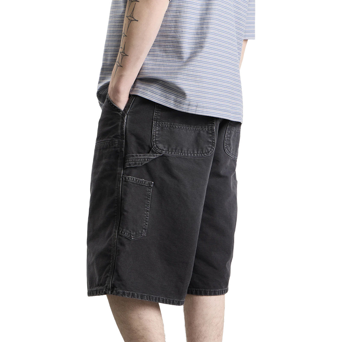 OG Double Knee Short 'Black destroy wash'