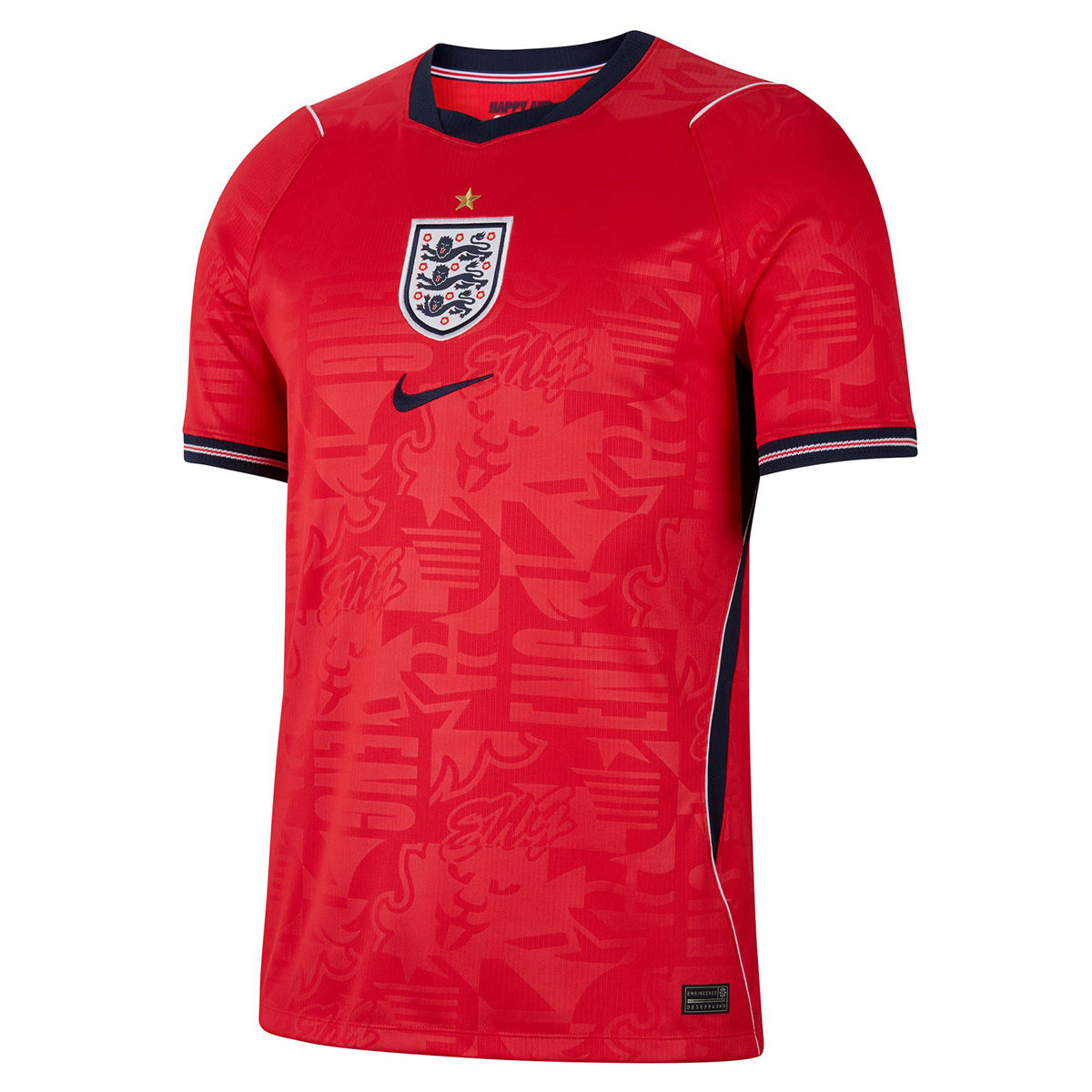 England National Team 2026 Stadium Away Men's Dri-FIT Soccer Jersey 'SPEED RED/OBSIDIAN/WHITE/OBSIDIAN'