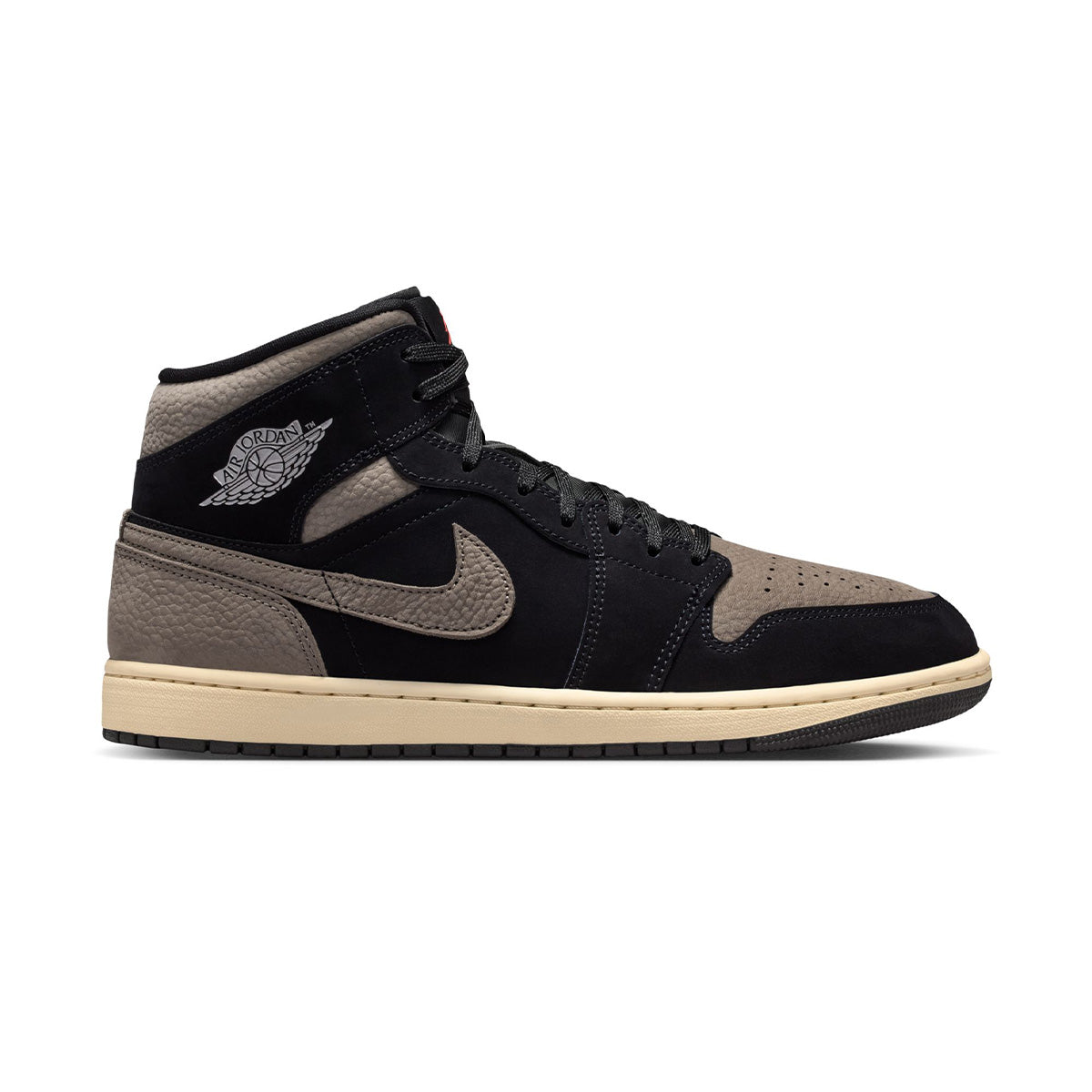 Air Jordan 1 Mid SE 'BLACK/OLIVE GREY-LT WILD MANGO'