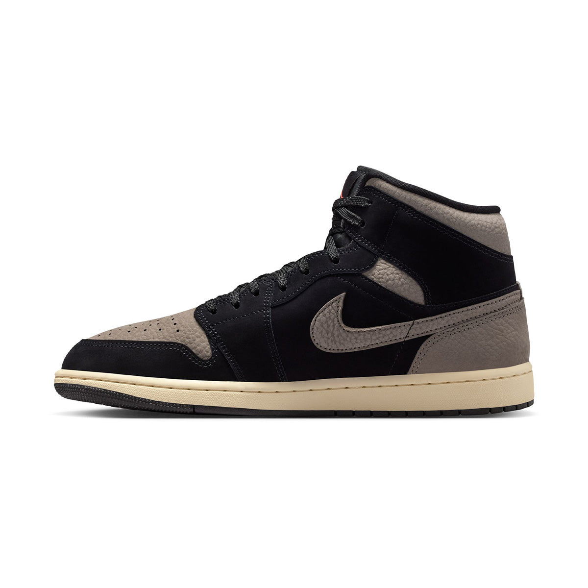 Air Jordan 1 Mid SE 'BLACK/OLIVE GREY-LT WILD MANGO'