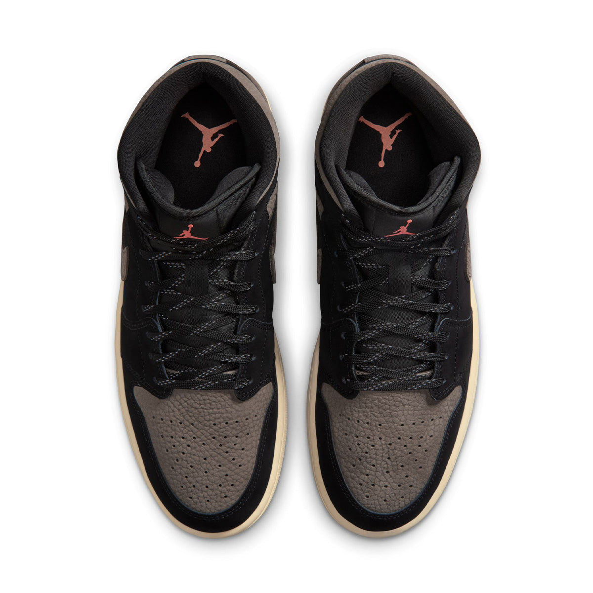 Air Jordan 1 Mid SE 'BLACK/OLIVE GREY-LT WILD MANGO'
