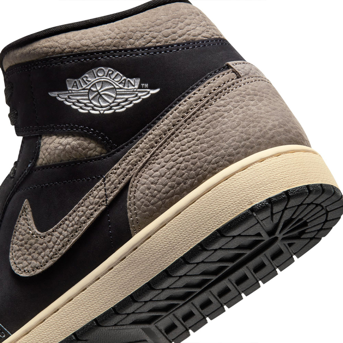 Air Jordan 1 Mid SE 'BLACK/OLIVE GREY-LT WILD MANGO'