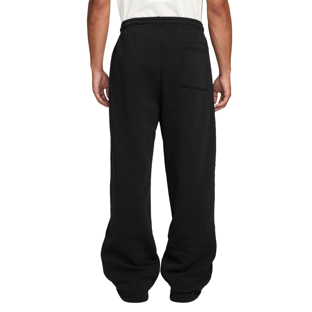 Brooklyn Fleece Men's Oversized Open-Hem Trousers 'Black/Sail'