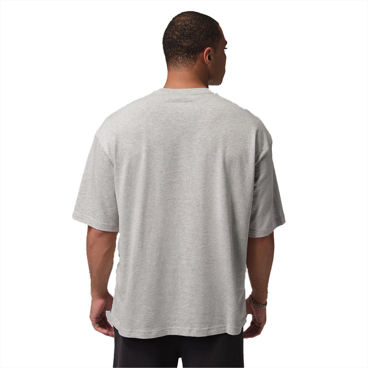Jordan Flight Essentials Mens Oversized T-shirt 'GREY HEATHER/WHITE'