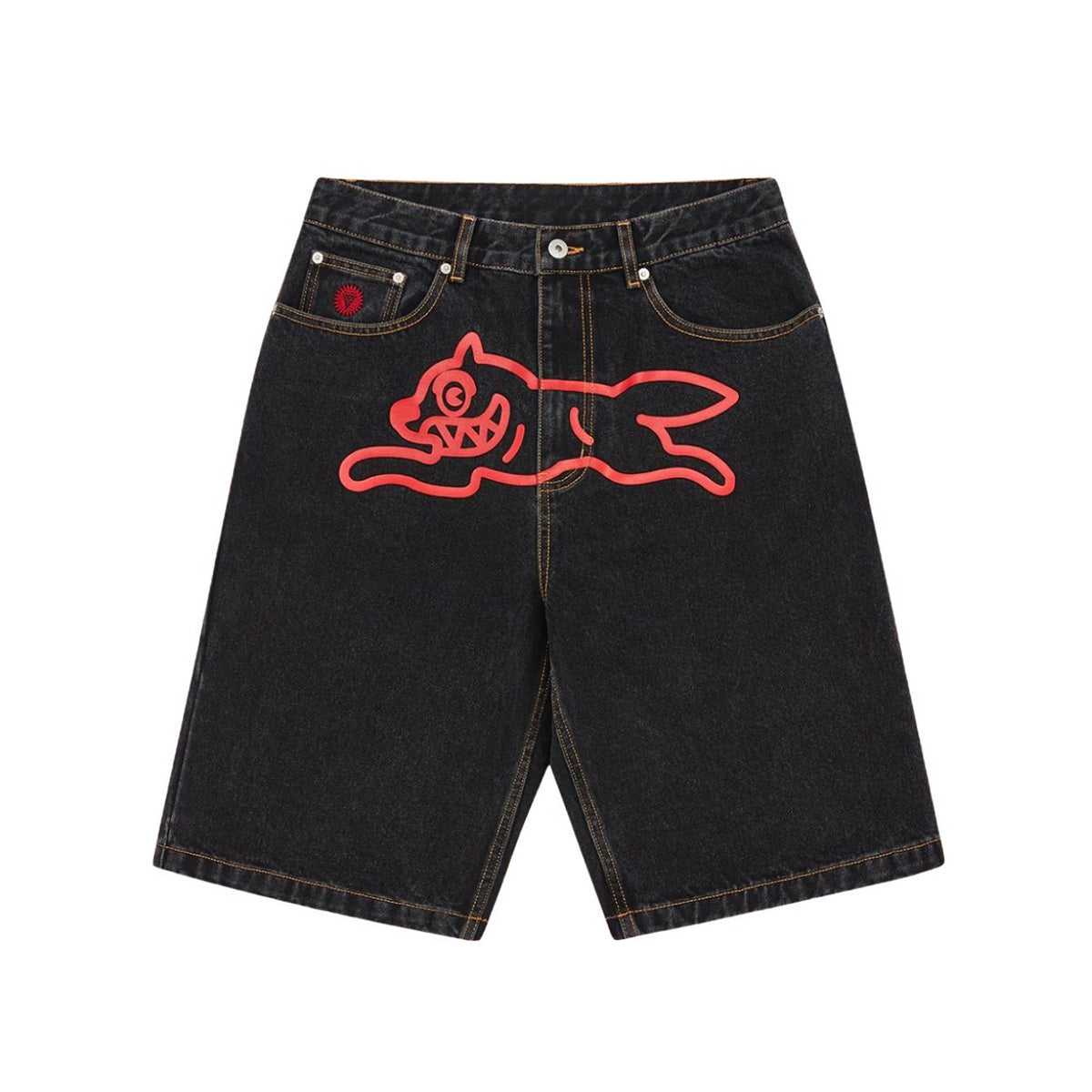 Running Dog Denim Shorts 'Black'