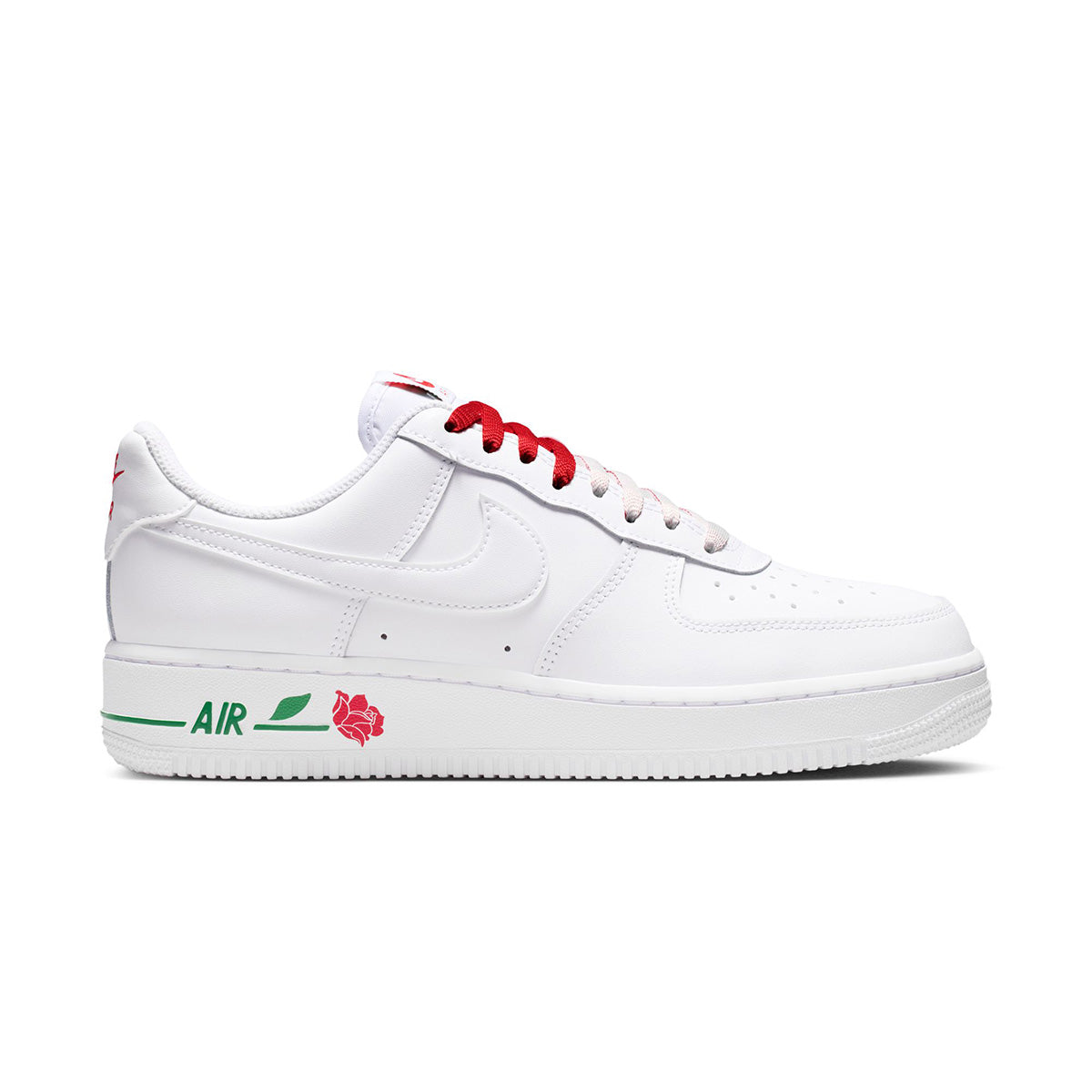 Wmns Air Force 1 '07 SE 'WHITE/WHITE/SPORT RED/PINE GREEN'