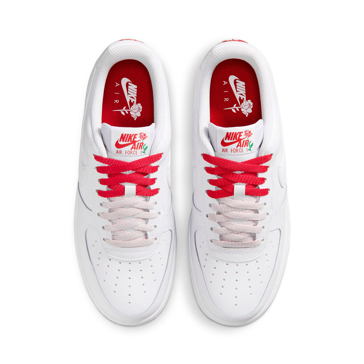 Wmns Air Force 1 '07 SE 'WHITE/WHITE/SPORT RED/PINE GREEN'