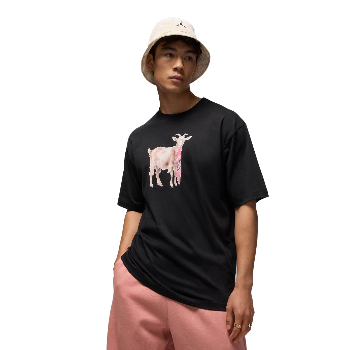 Jordan Short Sleeve Goat Tee 'Black'