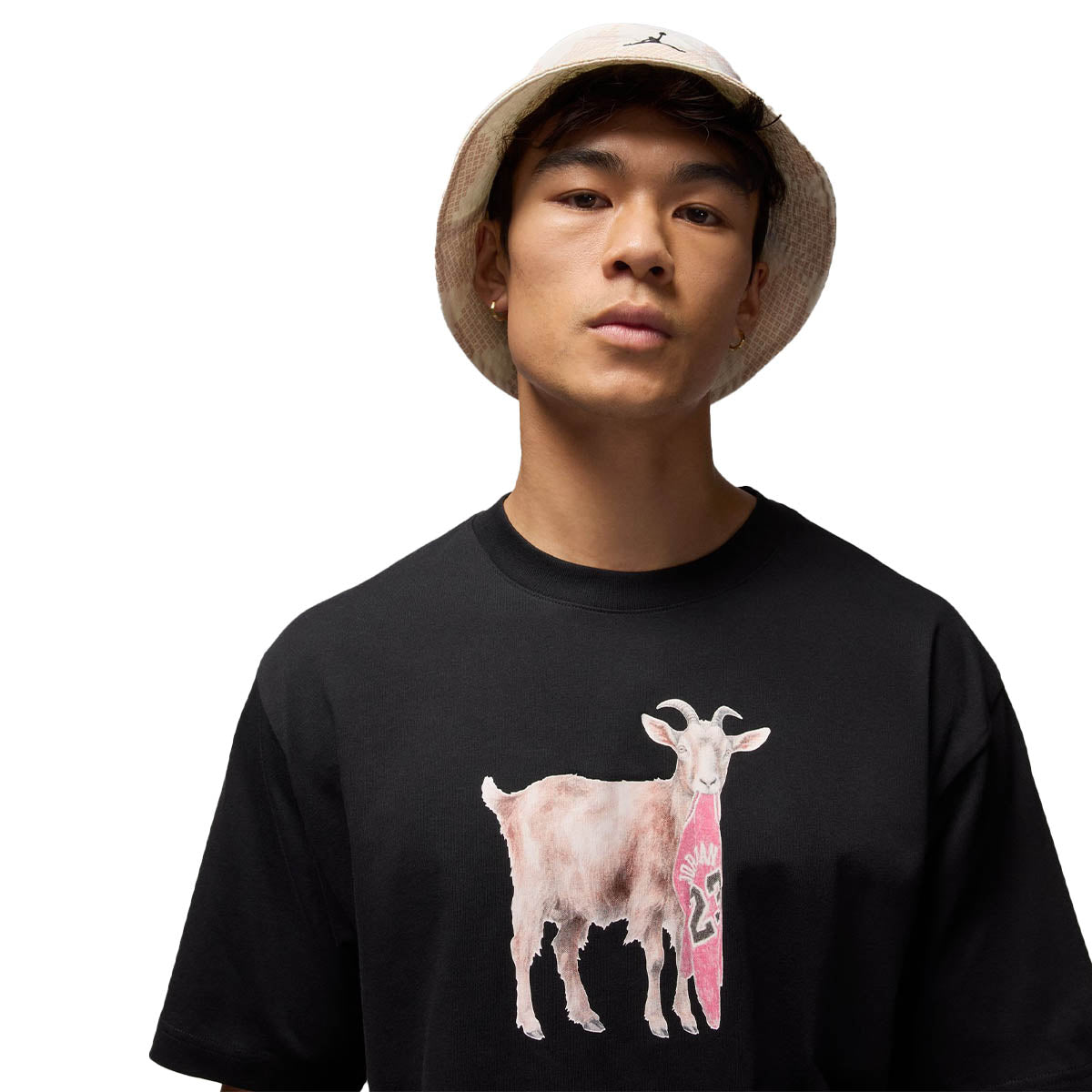 Jordan Short Sleeve Goat Tee 'Black'