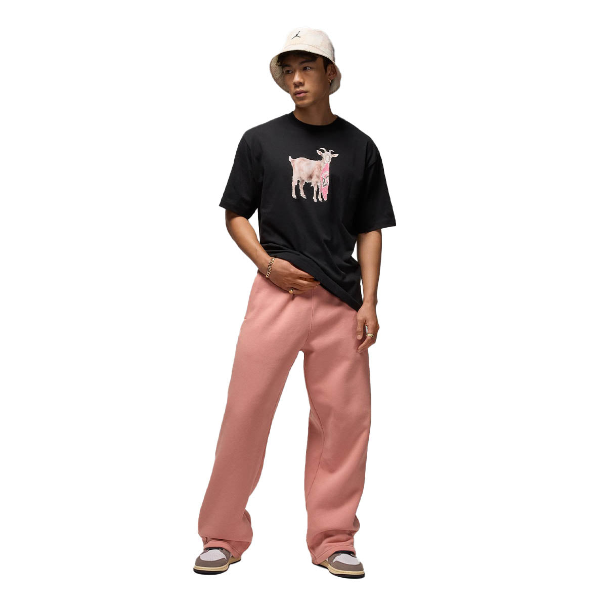 Jordan Short Sleeve Goat Tee 'Black'