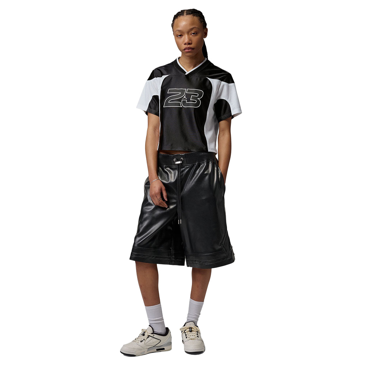 Jordan Flight Wmns Jersey 'BLACK/WHITE/WHITE'