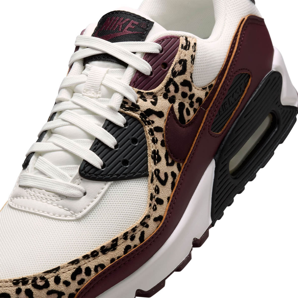 Wmns Air Max 90 'Sail/Black/Burgundy Crush'