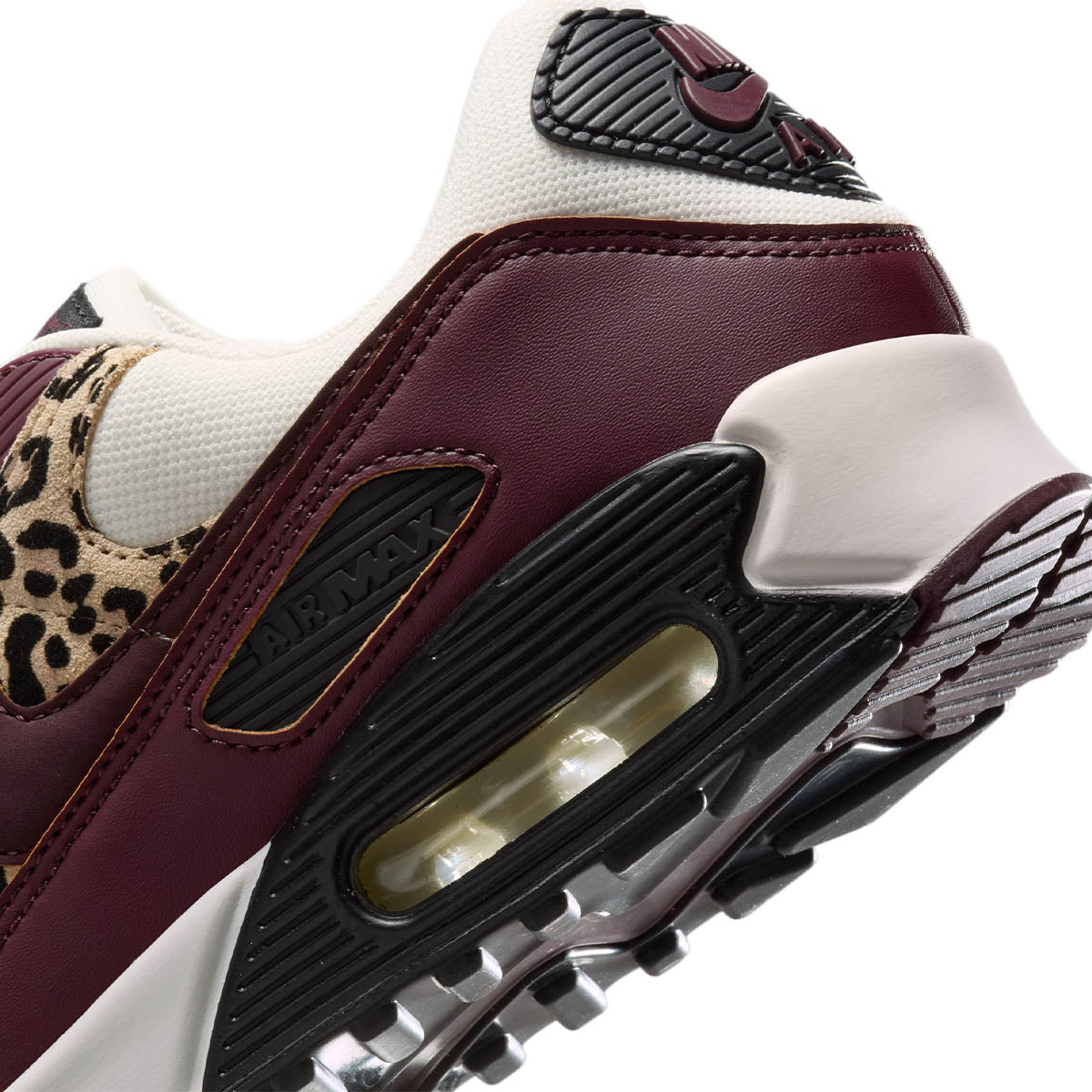 Wmns Air Max 90 'Sail/Black/Burgundy Crush'