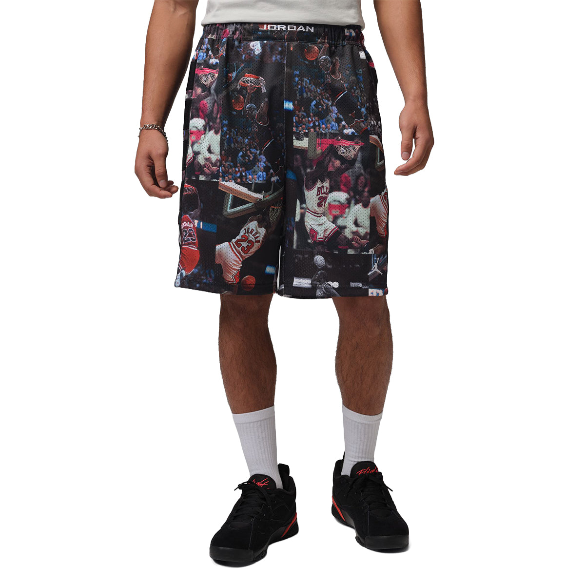 Flight Printed Cat Scratch Shorts 'Black'