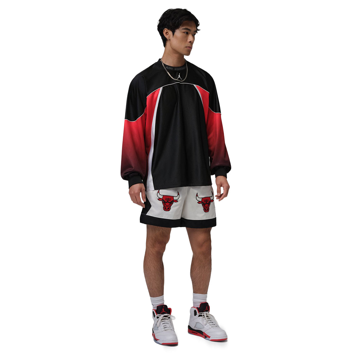 Jordan Flight Club Men's Jersey 'BLACK/WHITE'